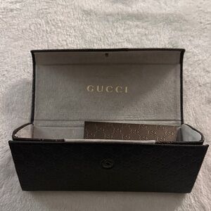 Gucci Dark Brown Eyeglass Case